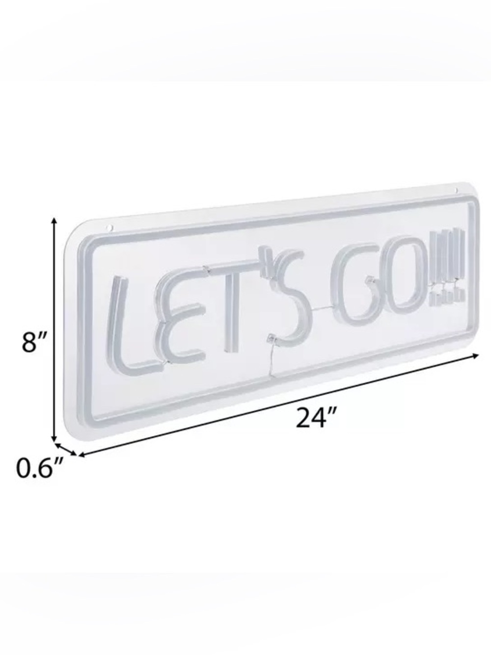 Let's Go LED Neon Sign - Picture 2 of 5